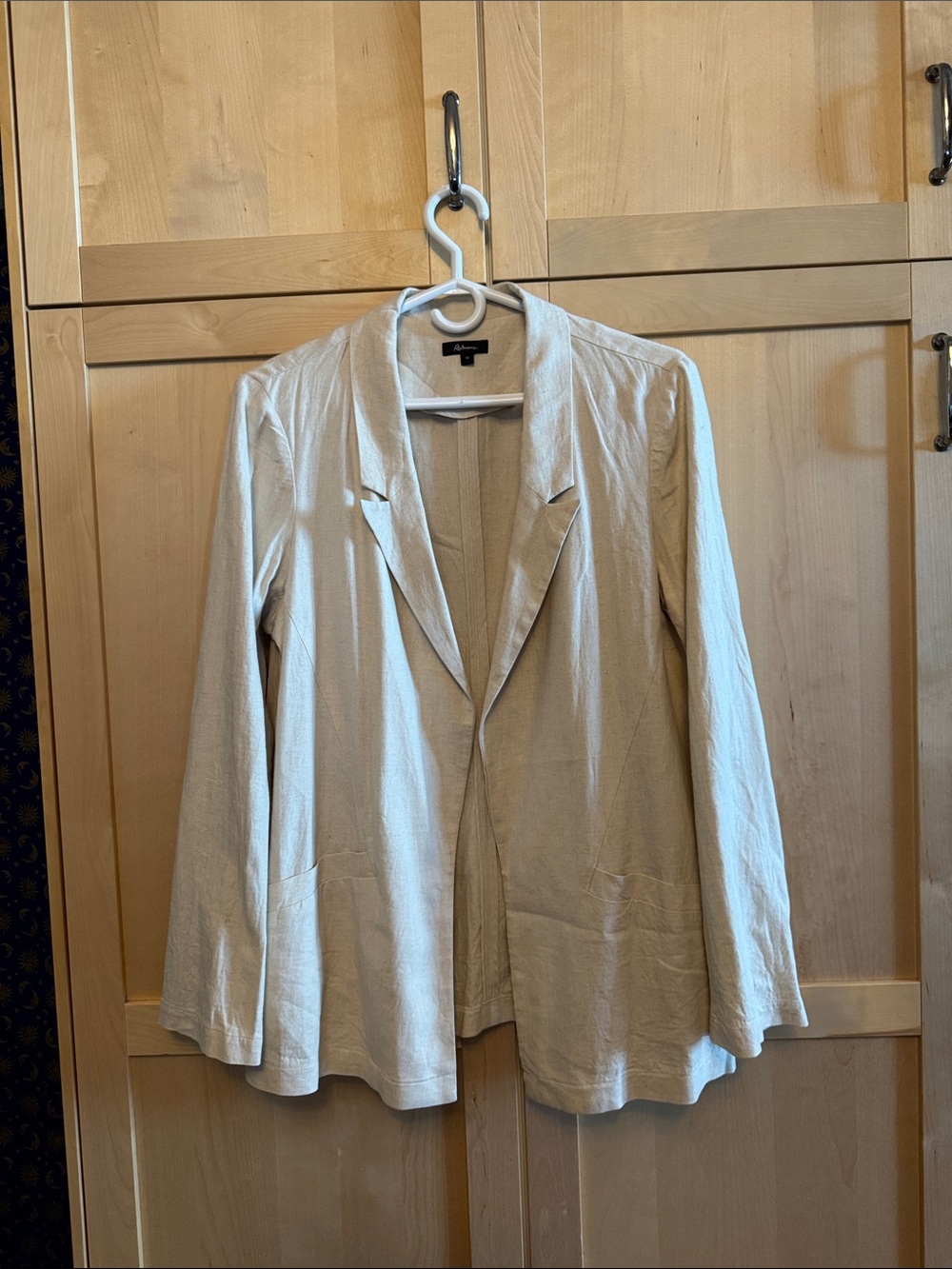 Reitmans Women's Cream Open-Front Blazer Jacket